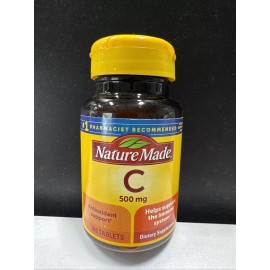 Nature Made Vitamin C 500mg Supports the Immune System 100ct= 100 Days Exp07/25+