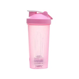Zicojia Shaker Cup Sports Portable Convenient Stirring Cup 600Ml Plastic Shakers Bottle Adults Easy to Use Pink