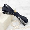 Burnaby layered houndstooth ribbon hairpin 10cm / 버나비 레이어드 하운드투스