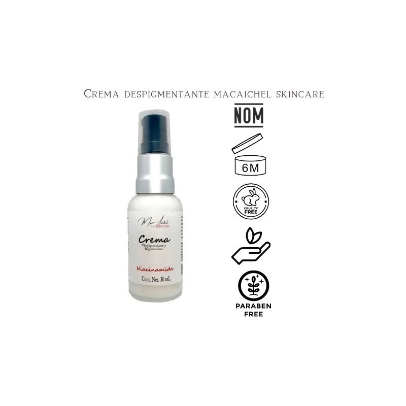 Crema Despigmentante Macaichel Skincare, Niacinamida Todo Tipo De Piel
