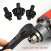 4pcs iron drill wrench, upgraded second generation, exchange head key,