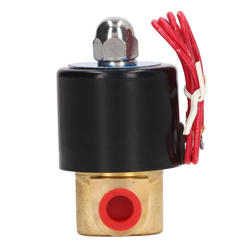 Brass Electric Solenoid Valve 2W025‑08 Normally Closed 1/4in 2 Position