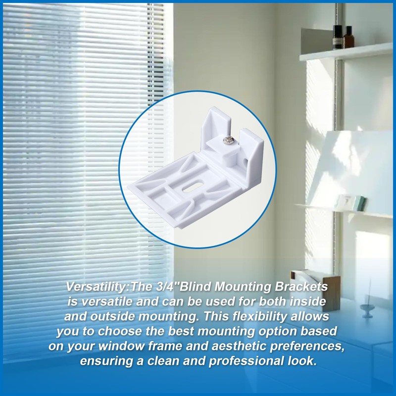 3/4" Blinds Shade Bracket for Hunter Douglas Duette Bracketm,Blind Mounting