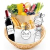 Lets Joy Bread Salt Wine Stickers for Housewarming, Bread and