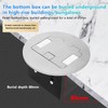 KYHSHJ Recessed Circular Floor Socket Kit with 2 * 20A