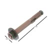 6 x Sleeve Anchors Projecting Raw Bolts Masonry and Brick