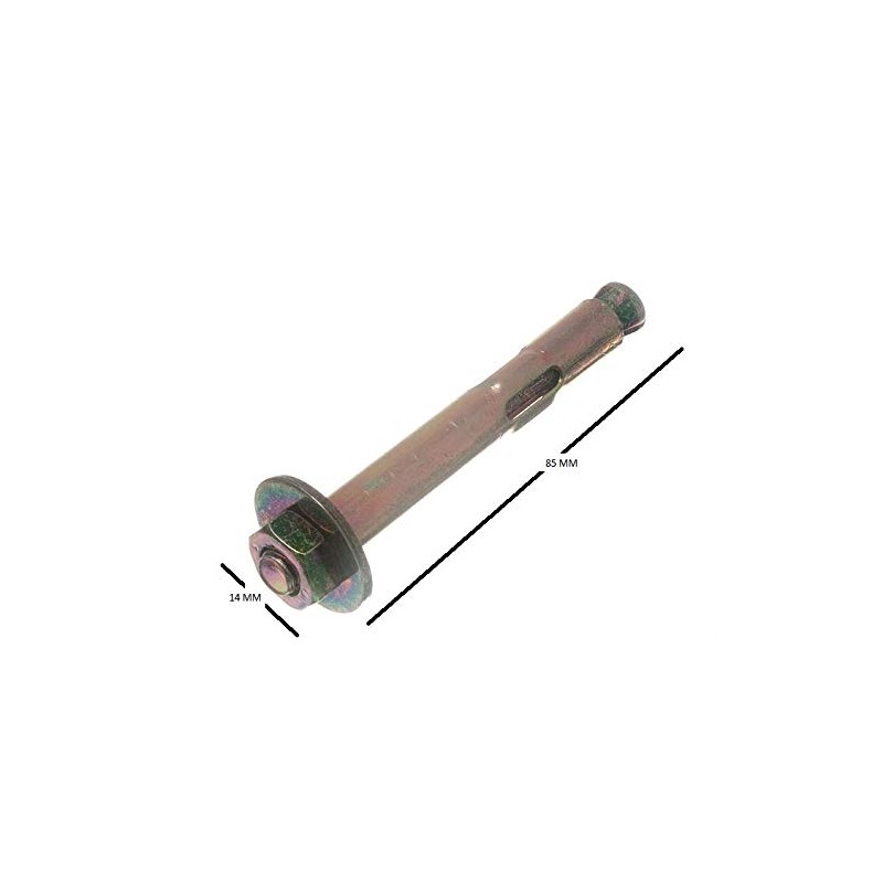 6 x Sleeve Anchors Projecting Raw Bolts Masonry and Brick