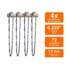 SECURA 4 Saw Chains + Blade Compatible with Powermat PM-4HP49