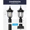 Lotsky Outdoor Post Lights 16.5'', Motion Sensor Lamp Pole Light