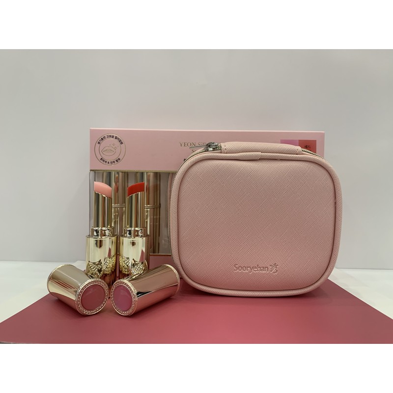 Sooryehan Yeon Silk Lip Balm Special (Pink + Red +