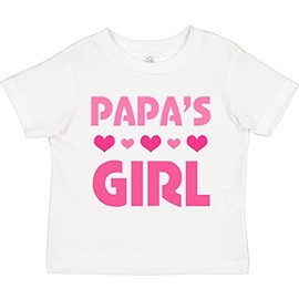 inktastic Papas Girl Granddaughter Toddler T-Shirt 2T 0020 White 309ed