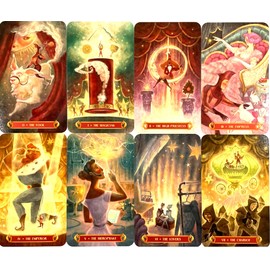 Tarot Cards, Weight Edition, 78 Sheets, Tarot Divination Torting, Silk de Tarot, Japanese Instruction Manual Included (English Language Not Guaranteed)