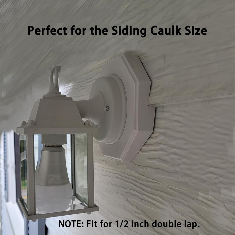 Siding Mounting Block, 8141DBL Siding Mounting Kit with Built-in Electrical