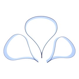 Lisianthus Petal Cutter Set - Set of 3 Cutters - Stainless Steel - Sugarcraft Cutters