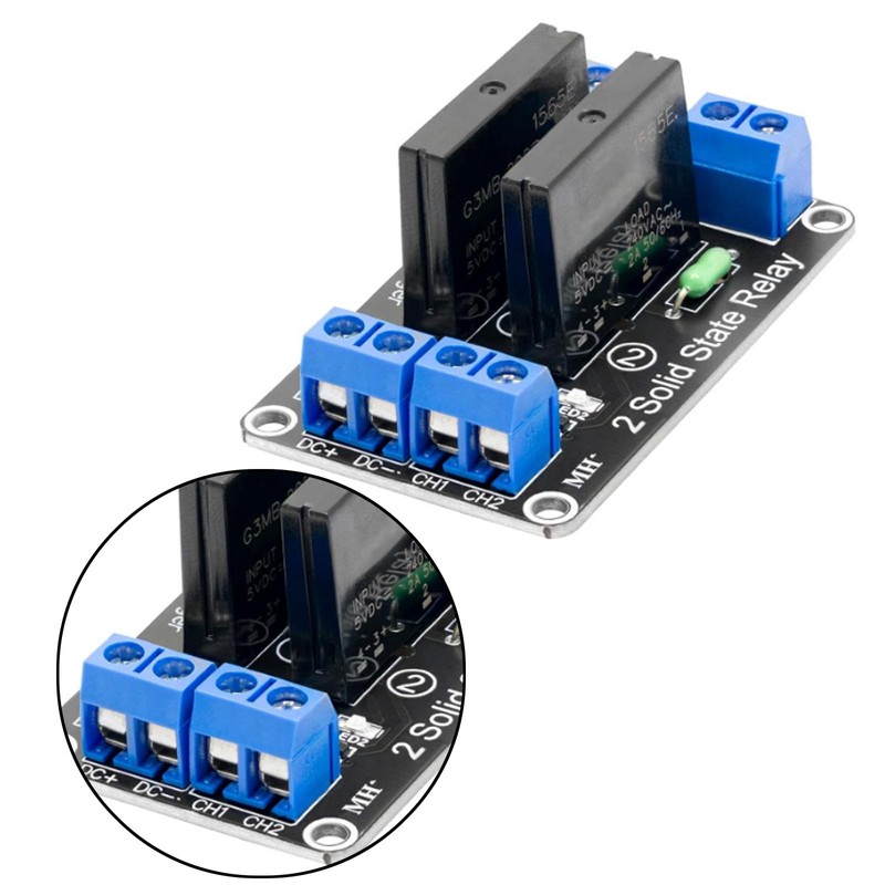 3 x 2 Channel Relay Module 5 V DC Solid