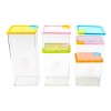 J.H. Company Set 6 Pcs Contenedores Plastico Recipiente Para Cocina