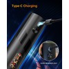 CIRCLE JOY Electric Pepper Mill Grinder, Top-Refill Rechargeable Black Pepper