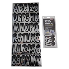 Hardline Products® 200 Series 3" Chrome/Black Shaded Registration Kit CHBKG200