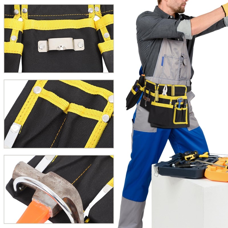 UKCOCO Tool Belt for Men: 12 Pocket Tool Belt Pouch