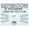VIHOSE Classroom Bathroom Management Set Classroom Bathroom Pass Poster Sticker