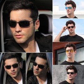 LEDING&BEST Polarised Aviator Sunglasses Men Women Outdoor Lightweight Metal Frame Fishing Golf Driving Stylish Retro Aviator Glasses Cat 3 CE