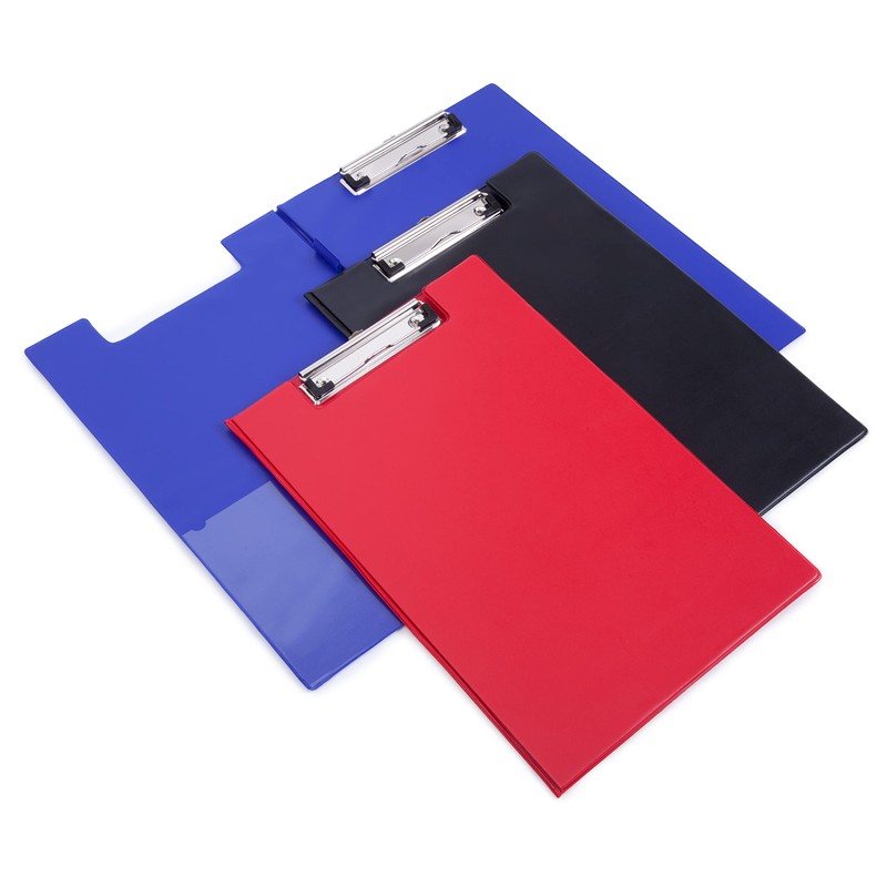 Rapesco A4+ Clipboard Foldover with Film Pocket PVC - Red