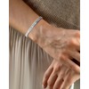 Desnuage Wheat Silver Cuff Bangle for Women Adjustable Silver Bracelet
