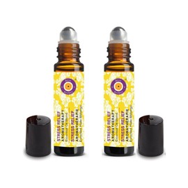 Deve Herbes STRESS RELIEF - Aromatherapy Essential Oil Blend of Lavender, Bergamot, Petitgrain, Mandarin & Grapefruit Essential oils 10ml X 2 (0.66oz)