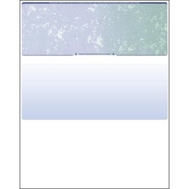 Compuchecks Top Blank Check Paper - 1000 Pack, Quick-Books & Laser Printer Compatible - Security Business Checks with Voucher - 8.5" x 11" Blue/Green Prismatic