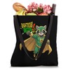 'Righteous Raccoon Superhero s Retro Comic Strip Tote Bag