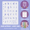 Lettering Font Stencil (Snail Scribbles Font - 20mm Tall) -