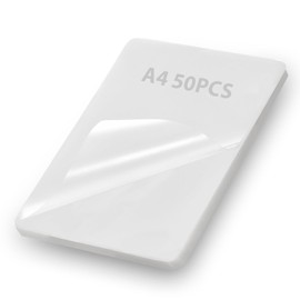 Locamp Laminating Sheets, 50 PCS 3mil Thermal Laminating Pouches, Lamination Sheets for A4 Paper, Laminator Plastic Paper 8.5 x 11 Inch, Clear and Durable, Suitable for Paper/Photo/Card/Notecard