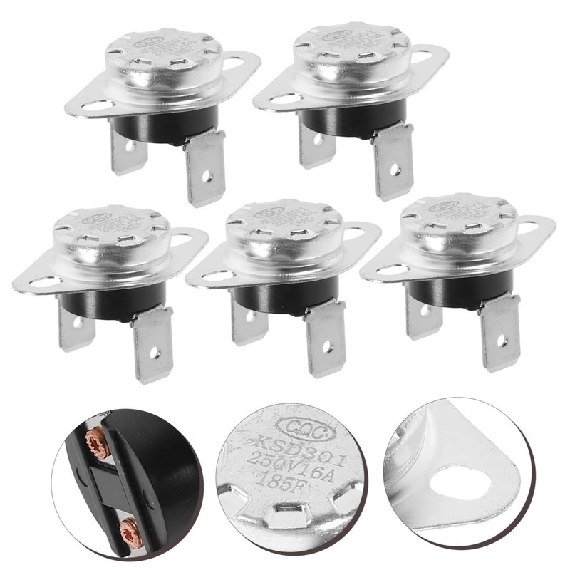 TEHAUX 2sets Replacement Thermostat Fuse for Dryers Home Appliance Thermostat