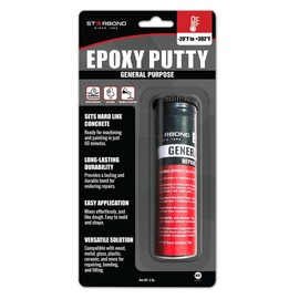 STARBOND 2 oz. Black Epoxy Putty Stick— General Purpose for Woodworking, Automotive, Home Repair, Plumbing, DIY Modeling