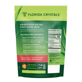 Florida Crystals Regenerative Organic Light Brown Sugar, 24 oz (1.5 lb) (Pack of 2)