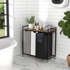 Herture Laundry Hampers with Shelf, Laundry Basket 3 Section, Laundry