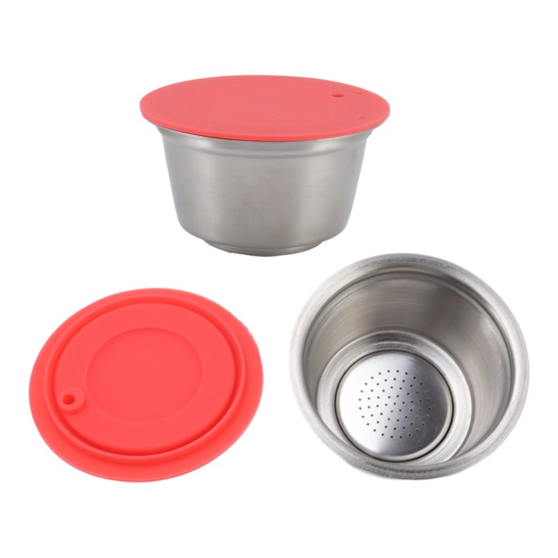 Stainless Steel Refill Coffee Capsules Reusable Coffee Filter Cup Set