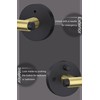 goldenwarm 1 Pack Black and Gold Interior Door Handle, Privacy