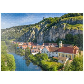 MyPuzzle Place Essing with the Castle Randeck an der Altmühl - Premium 1000 Piece Puzzle - MyPuzzle Special Collection by Puzzle Galaxy