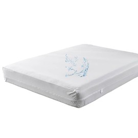 Kingnex 54x72x6 Zippered Sleeper Sofa Full Mattress Encasement Cover Waterproof 6 Sided Mattress Protector for Sofa Bed