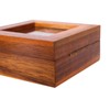 HOUOOFVA 3x3 Tiny Shadow Box Frame, Acacia Wood Keepsake Display