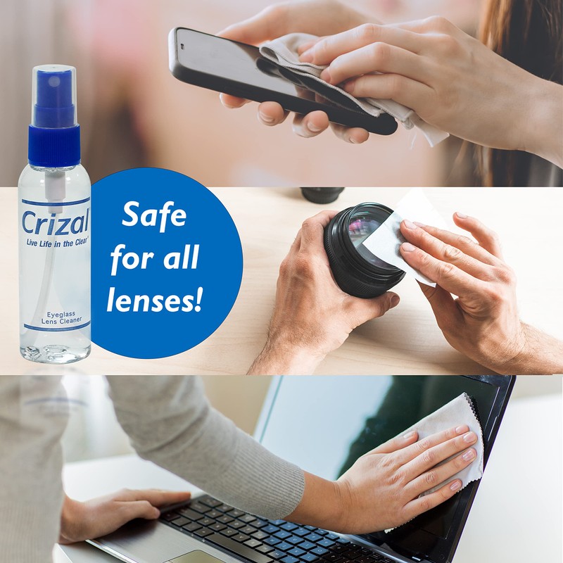 Crizal Eye Glasses Cleaning Spray | Crizal Lens Cleaner (2
