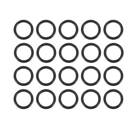LEAUNGYOO O-Ring Rubber Gasket O-Ring Heat Resistant Oil Resistant Waterproof Metric Sealing Gasket NBR O-Ring 0.6 in (15 mm) O.D. 0.4 in (11 mm) I.D. 0.08 in (2 mm) Width 20 Pieces for Faucet Piping