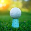 MiOYOOW 10 Pieces Golf Tees Plastic Golf Simulator Tees Portable