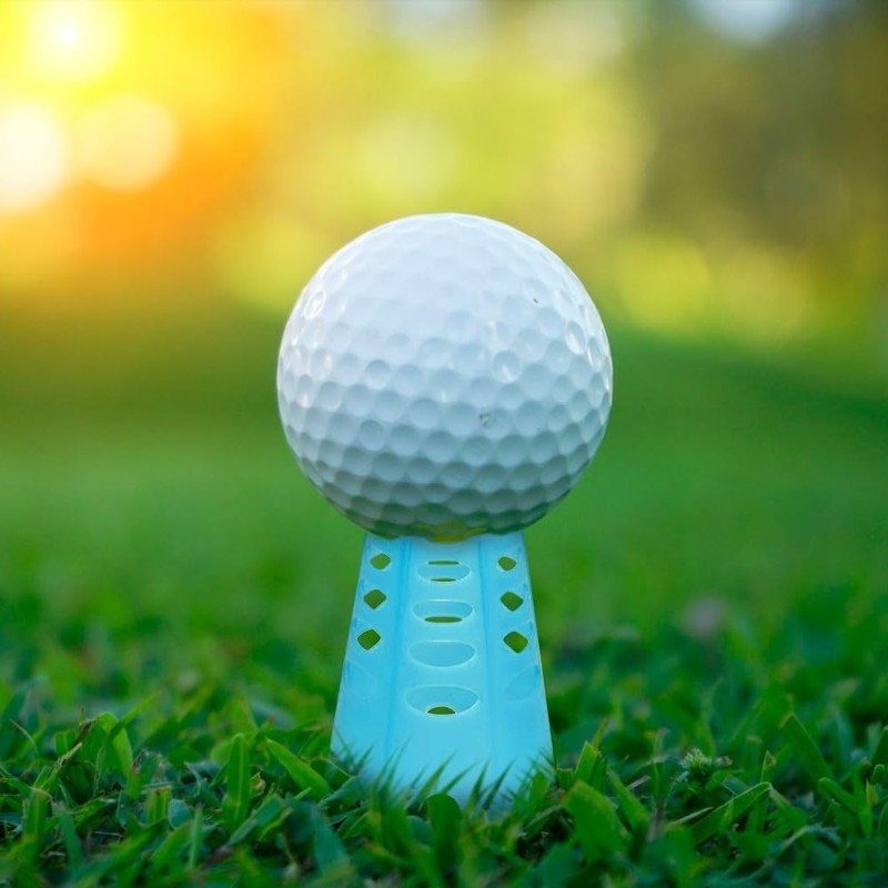 MiOYOOW 10 Pieces Golf Tees Plastic Golf Simulator Tees Portable