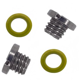 Marinepro 2Pcs Marine Lower Unit Oil Drain Plug, Lower Drain Plugs Screw and Gaskets for Mercury 40 50 60 70 75 90 115HP Mercruiser Bravo Alpha1Gen 2 10-79953Q2 10-79953A2 18-2244