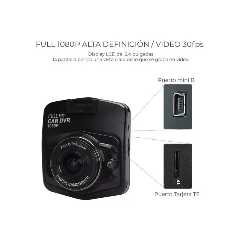EGTMA Cámara Para Auto Seguridad Sensor Movimiento Full Hd