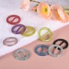 uxcell 6 Pcs T-Shirt Clips, 30mm Plastic Scarf Ring Clip