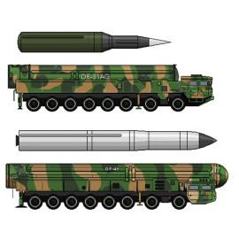 MicroDetail MD-48 1/700 Scale PLA Dongfeng DF-41 / DF-31AG Mobile ICBM Model Kit
