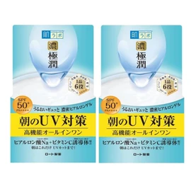 Hada Labo Gokujun UV White Gel All-In-One Gel 90g×2 Set (SPF50+・PA++++ with Hyaluronic Acid Na and Vitamin C Derivative)